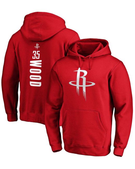 Fanatics Christian Wood Houston Rockets Playmaker Name and Number Pullover Hoodie