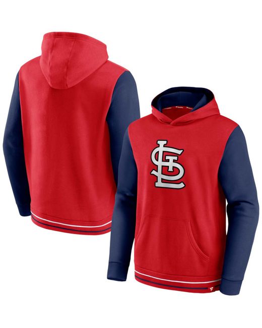 Fanatics Navy St. Louis Cardinals Last Whistle Pullover Hoodie