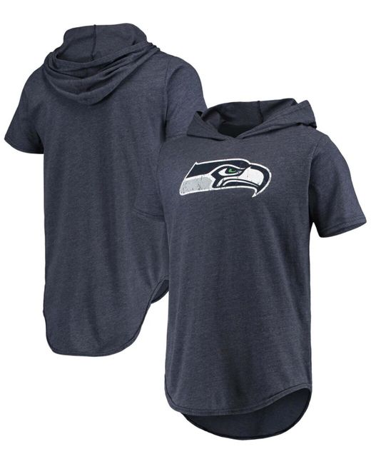 Majestic College Seattle Seahawks Primary Logo Tri-Blend Hoodie T-shirt