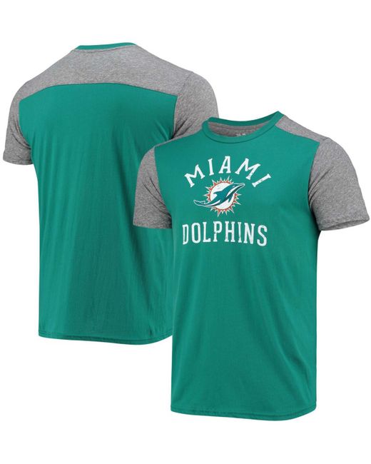 Majestic Aqua Miami Dolphins Field Goal Slub T-shirt