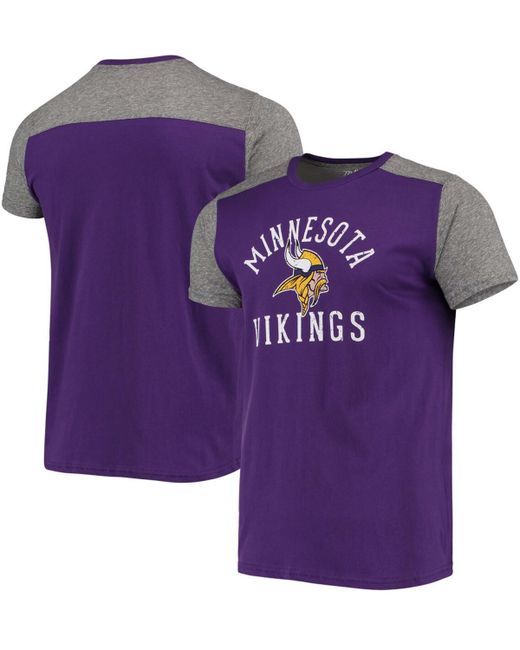 Majestic Gray Minnesota Vikings Field Goal Slub T-shirt