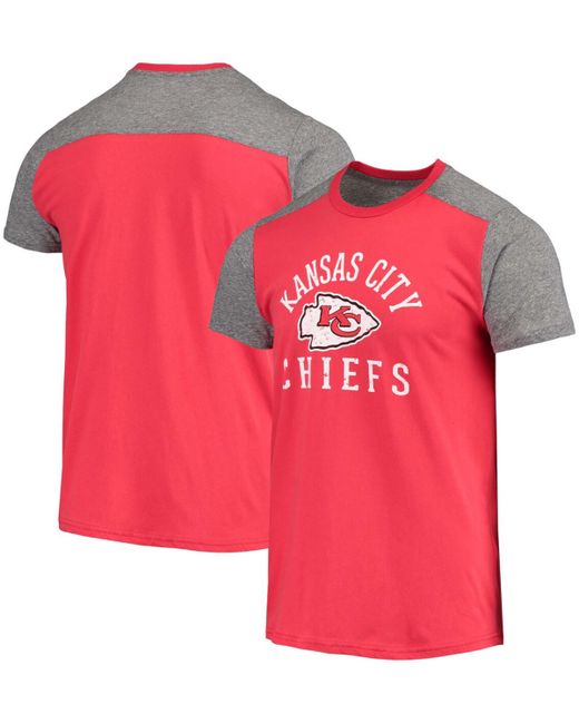Majestic Gray Kansas City Chiefs Field Goal Slub T-shirt