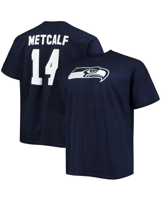 Fanatics Big and Tall Dk Metcalf College Seattle Seahawks Player Name Number T-shirt
