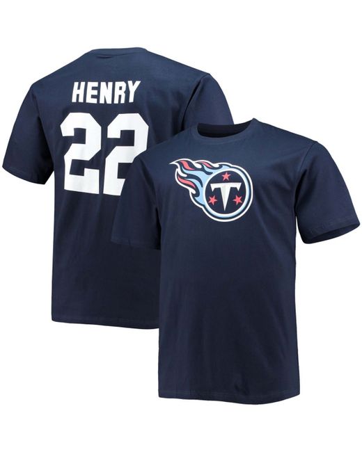 Fanatics Big and Tall Derrick Henry Tennessee Titans Player Name Number T-shirt