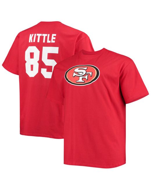 Fanatics Big and Tall George Kittle San Francisco 49Ers Player Name Number T-shirt