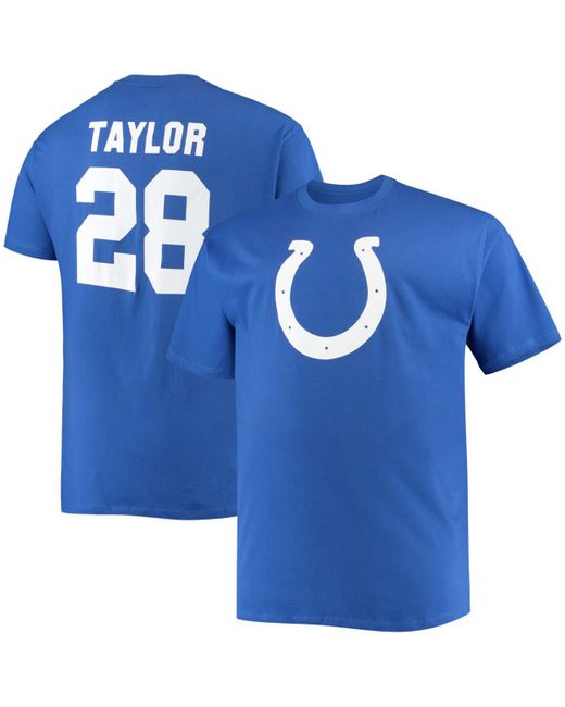 Fanatics Big and Tall Jonathan Taylor Royal Indianapolis Colts Player Name Number T-shirt