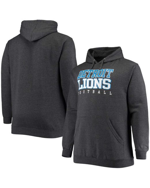 Fanatics Big and Tall Detroit Lions Practice Pullover Hoodie