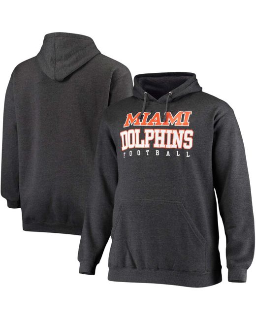 Fanatics Big and Tall Miami Dolphins Practice Pullover Hoodie