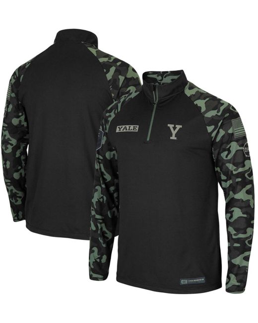 Colosseum Yale Bulldogs Oht Military-Inspired Appreciation Take Flight Raglan Quarter-Zip Jacket