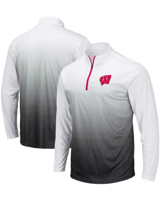 Colosseum Wisconsin Badgers Magic Team Logo Quarter-Zip Jacket