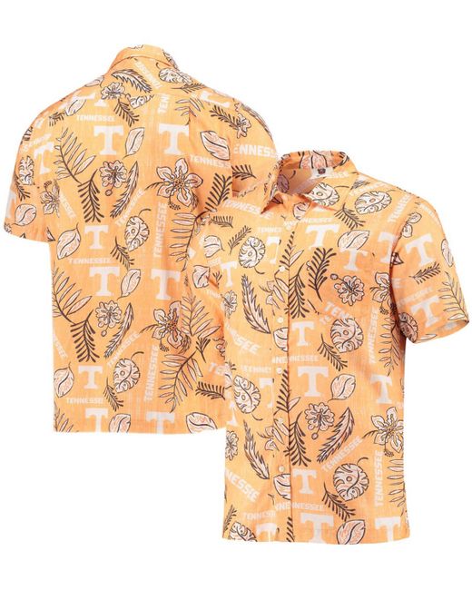 Wes & Willy Tennessee Volunteers Vintage-Like Floral Button-Up Shirt