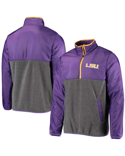 G-iii Sports By Carl Banks Purple Lsu Tigers College Advanced Transitional Half-Zip Jacket
