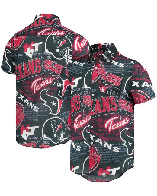 Foco Houston Texans Thematic Button-Up Shirt