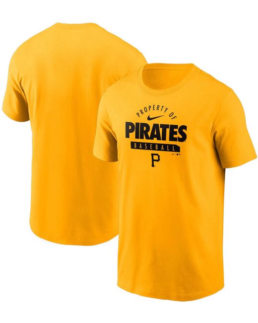 Nike Gold Pittsburgh Pirates Primetime Property Of Practice T-shirt