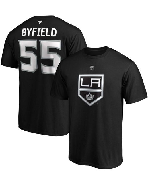 Fanatics Quinton Byfield Los Angeles Kings Authentic Stack Name and Number T-shirt