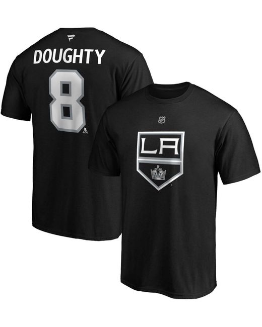 Fanatics Drew Doughty Los Angeles Kings Authentic Stack Name and Number Team T-shirt