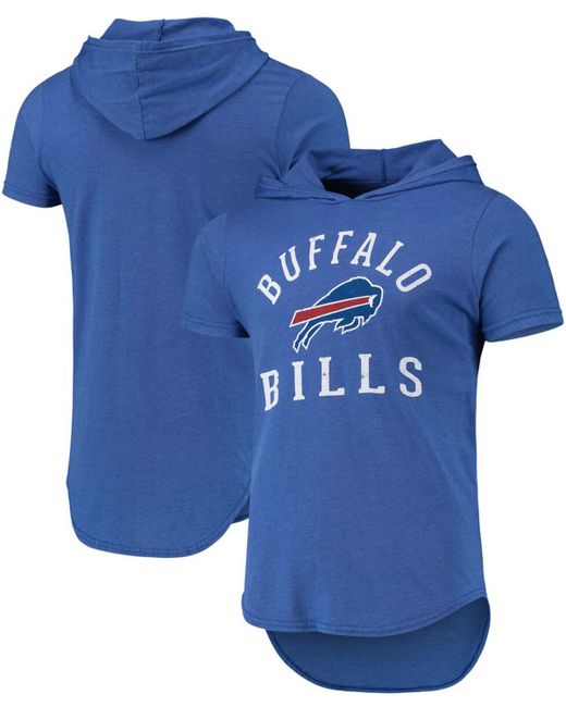 Fanatics Heathered Royal Buffalo Bills Field Goal Tri-Blend Hoodie T-shirt
