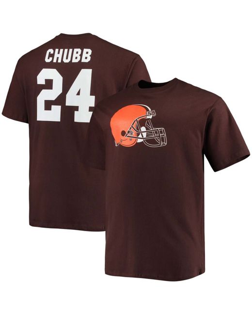 Fanatics Big and Tall Nick Chubb Cleveland Browns Player Name Number T-shirt