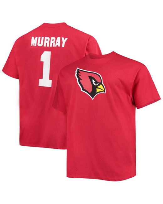Fanatics Big and Tall Kyler Murray Cardinal Arizona Cardinals Player Name Number T-shirt