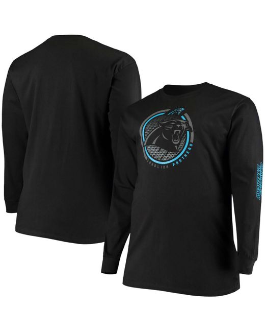 Fanatics Big and Tall Carolina Panthers Color Pop Long Sleeve T-shirt