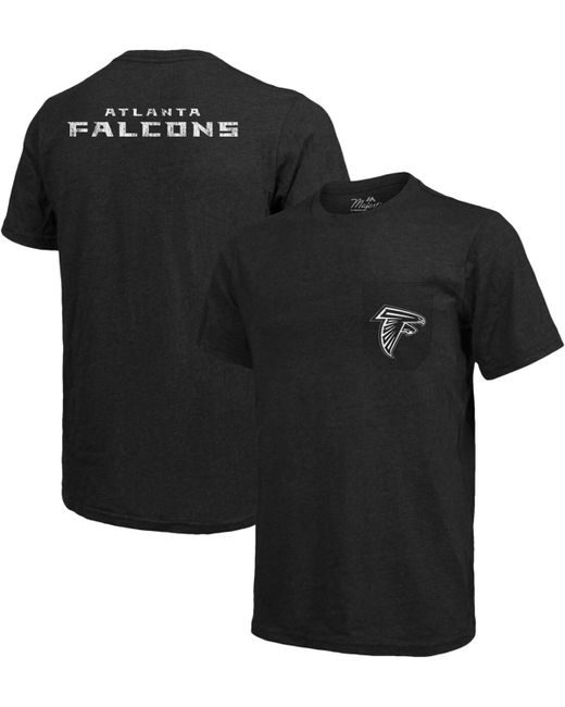 Majestic Atlanta Falcons Tri-Blend Pocket Heathered T-shirt