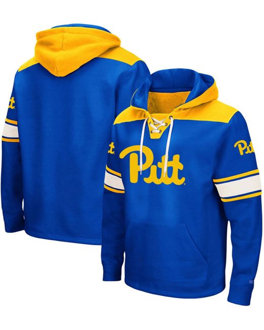 Colosseum Pitt Panthers 2.0 Lace-Up Logo Pullover Hoodie