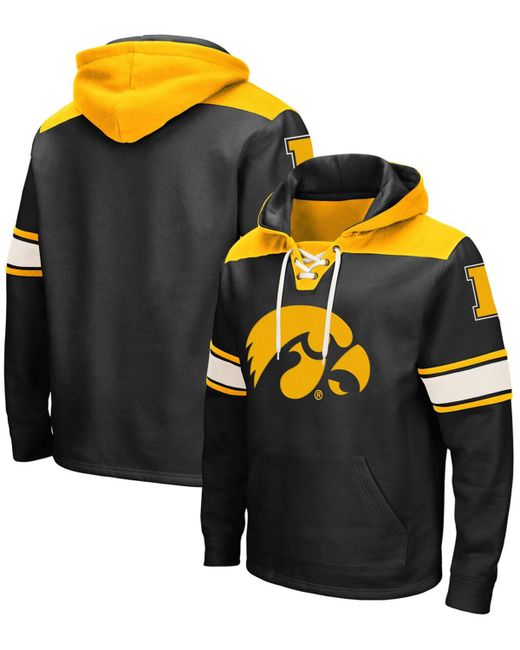 Colosseum Iowa Hawkeyes 2.0 Lace-Up Pullover Hoodie