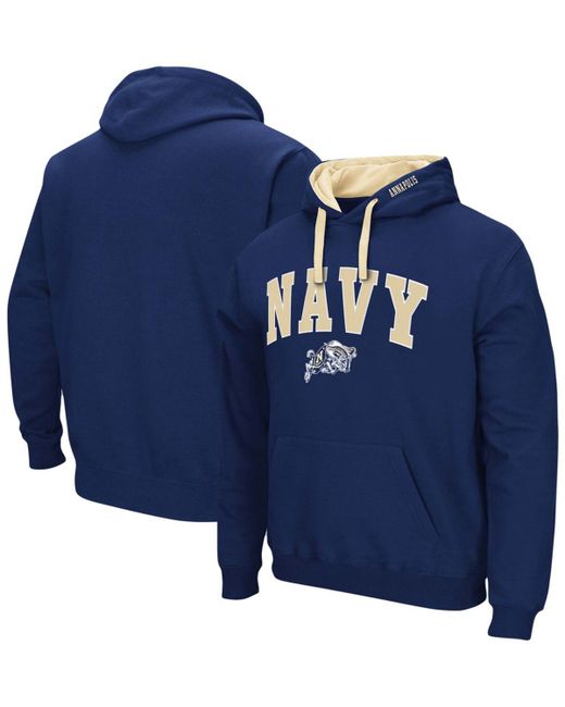 Colosseum Big and Tall Midshipmen Arch Logo 2.0 Pullover Hoodie