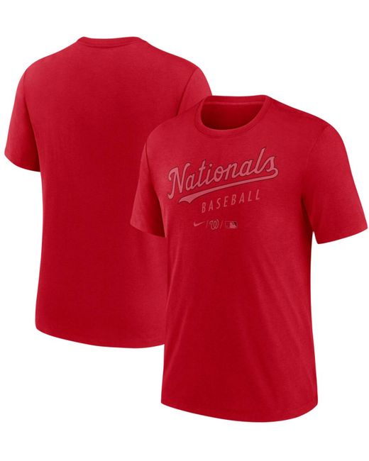 Nike Washington Nationals Authentic Collection Early Work Performance Tri-Blend T-shirt