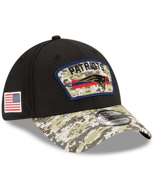 New Era New England Patriots 2021 Salute To Service 39THIRTY Flex Hat