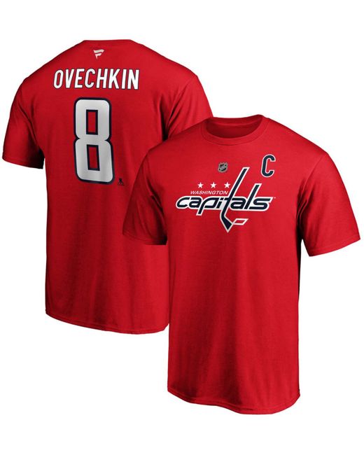 Fanatics Alexander Ovechkin Big and Tall Washington Capitals Team Authentic Stack Name Number T-shirt
