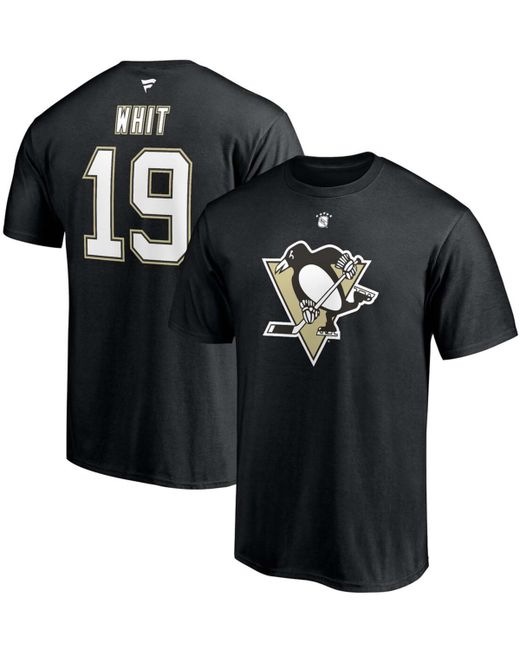 Fanatics Ryan Whitney Pittsburgh Penguins Authentic Stack Retired Player Nickname Number T-shirt