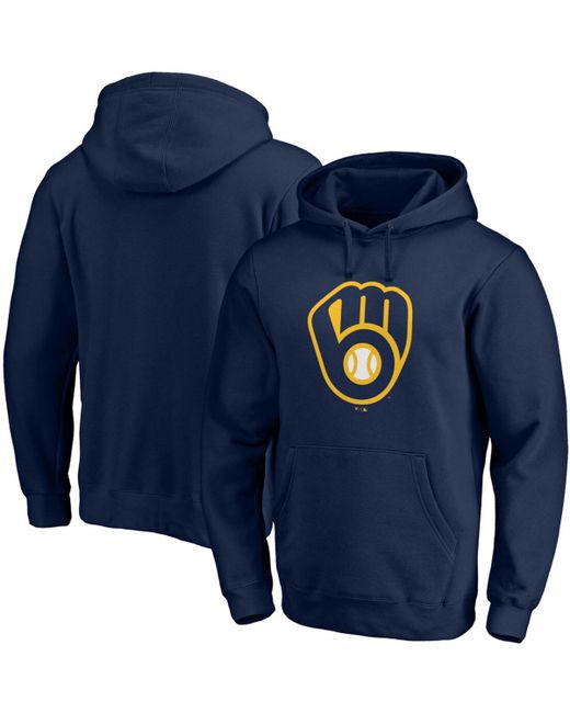 Fanatics Milwaukee Brewers Official Logo Pullover Hoodie