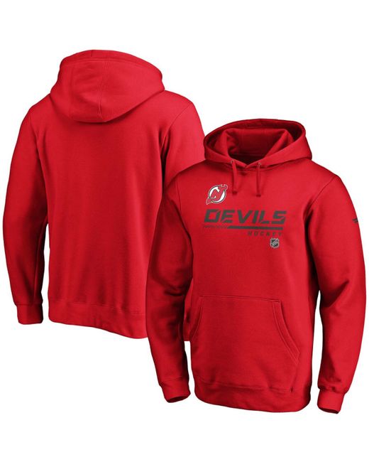 Fanatics New Jersey Devils Authentic Pro Core Collection Prime Pullover Hoodie