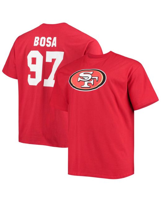 Fanatics Big and Tall Nick Bosa San Francisco 49Ers Player Name Number T-shirt