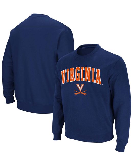 Colosseum Virginia Cavaliers Team Arch Logo Tackle Twill Pullover Sweatshirt