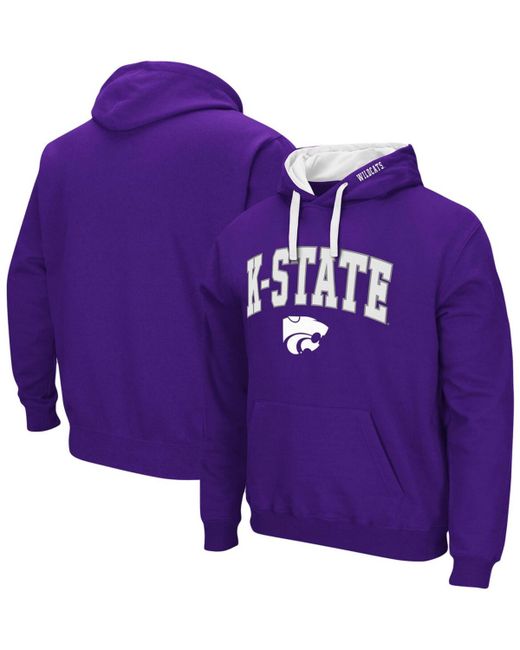 Colosseum Kansas State Wildcats Arch Logo 2.0 Pullover Hoodie