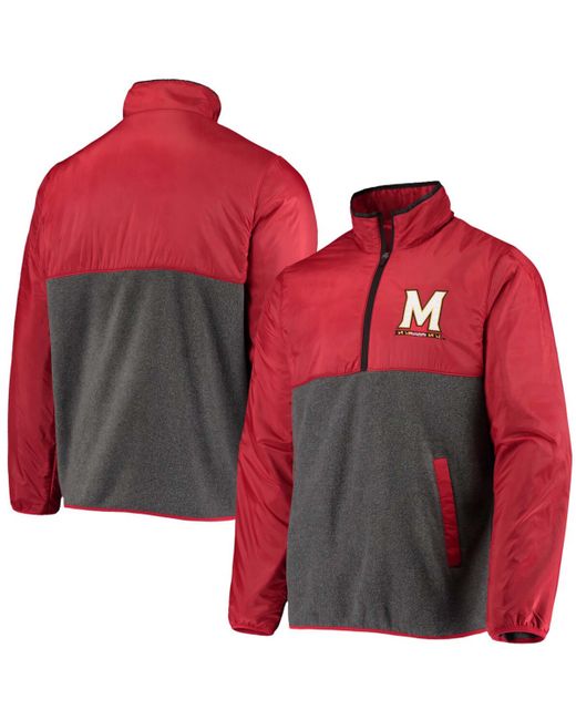 G-iii Sports By Carl Banks Red Maryland Terrapins College Advanced Transitional Half-Zip Jacket