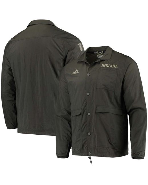 Adidas Indiana Hoosiers Salute To Service Full-Snap Jacket