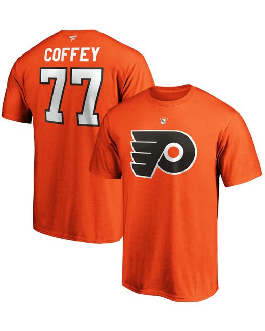 Fanatics Paul Coffey Philadelphia Flyers Authentic Stack Retired Player Name and Number T-shirt