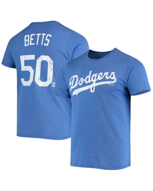 Majestic Mookie Betts Los Angeles Dodgers Name Number Tri-Blend T-shirt