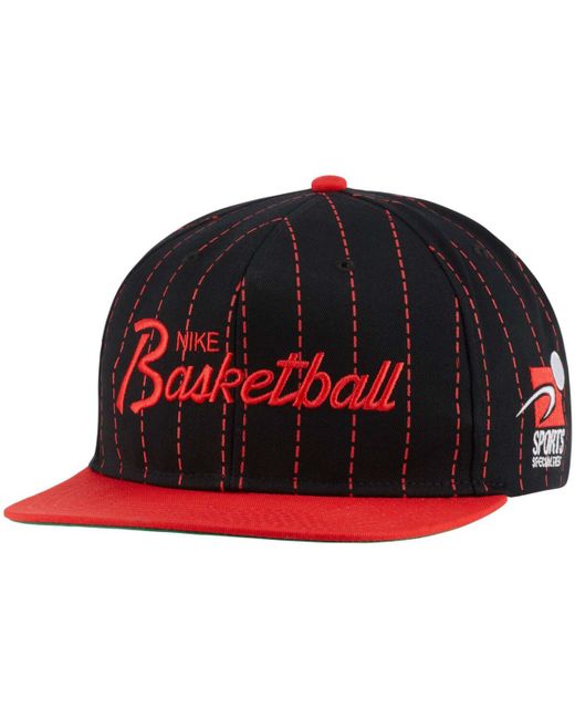 Nike Red Sports Specialties Script Snapback Hat