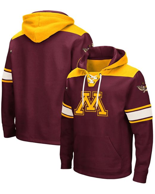 Colosseum Minnesota Gophers 2.0 Lace-Up Pullover Hoodie