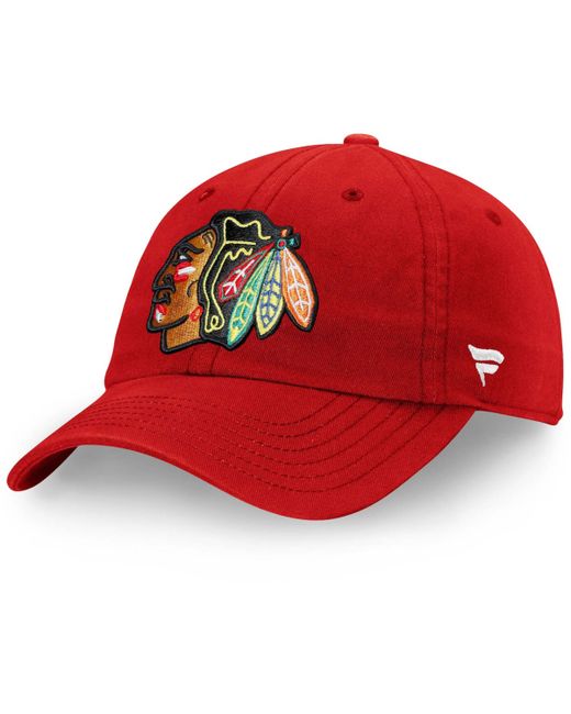 Fanatics Chicago Blackhawks Core Primary Logo Adjustable Hat