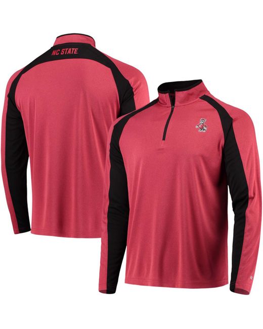 Colosseum Heathered Nc State Wolfpack The J. Peterman Quarter-Zip Pullover Jacket