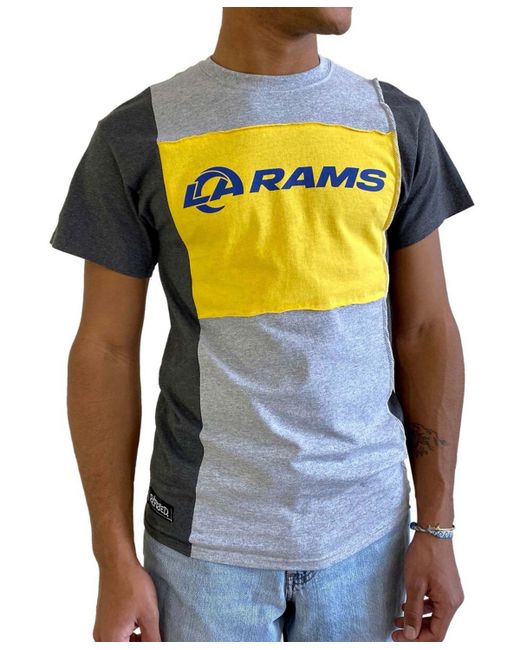 Refried Apparel Heathered Los Angeles Rams Split T-shirt
