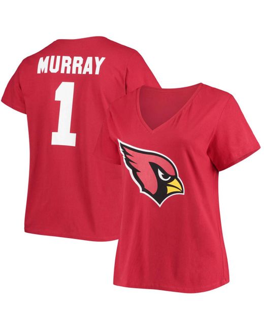 Fanatics Plus Kyler Murray Cardinal Arizona Cardinals Name Number V-Neck T-shirt