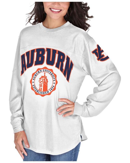 Pressbox Auburn Tigers Edith Long Sleeve T-shirt