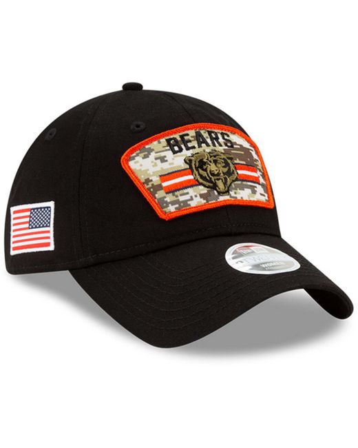New Era Chicago Bears 2021 Salute To Service 9TWENTY Adjustable Hat