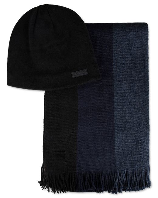 Kenneth Cole REACTION Striped Scarf and Beanie